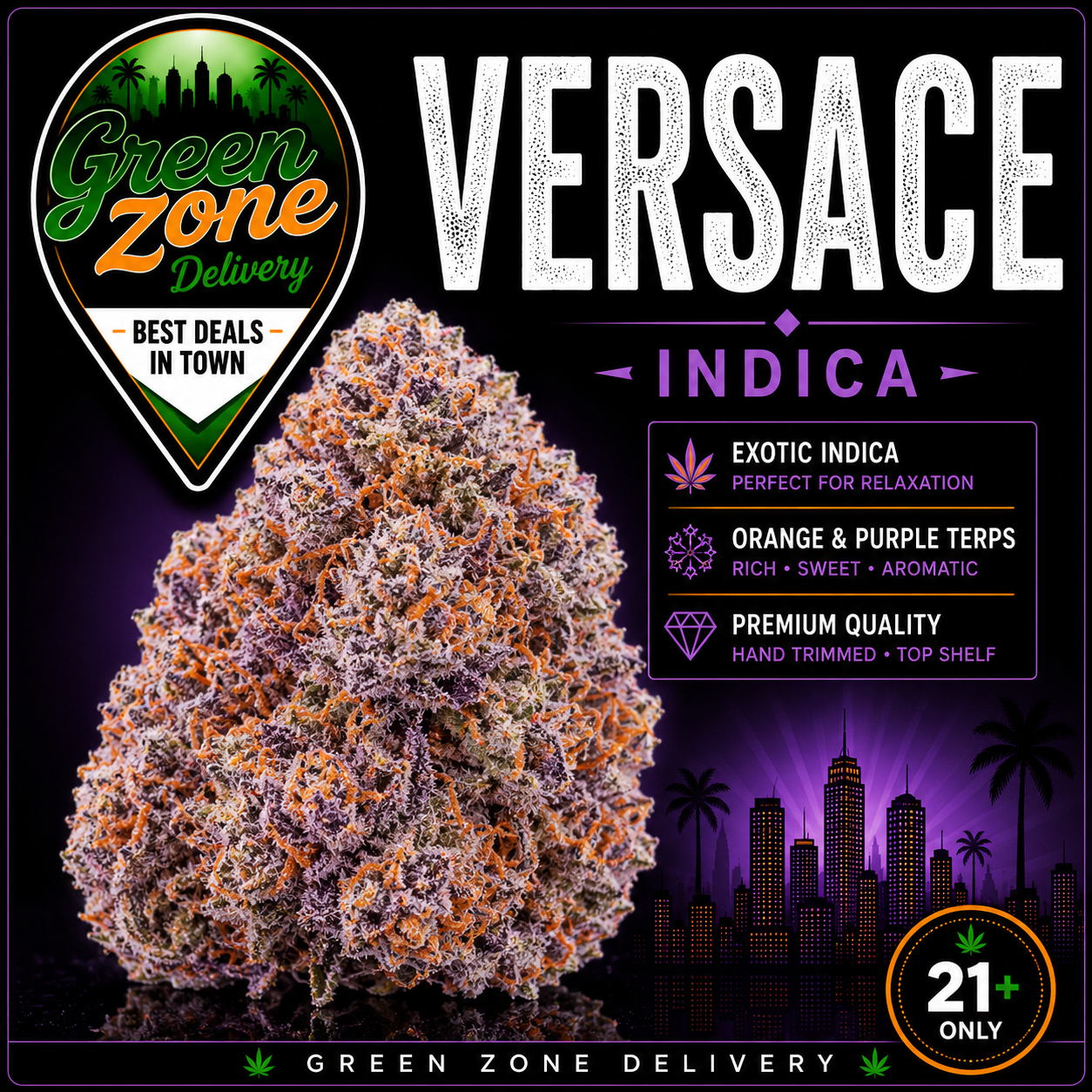 Sunset Sherbet Hybrid Flower - Green Zone Delivery