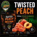 Twisted Peach 100mg Vegan Gummies Green Zone Delivery Product Image