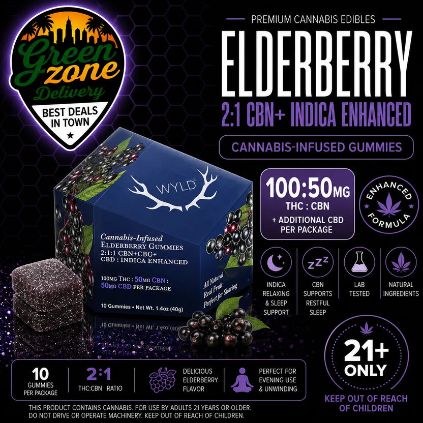 WYLD Elderberry Enhanced Gummies 100:50mg product image