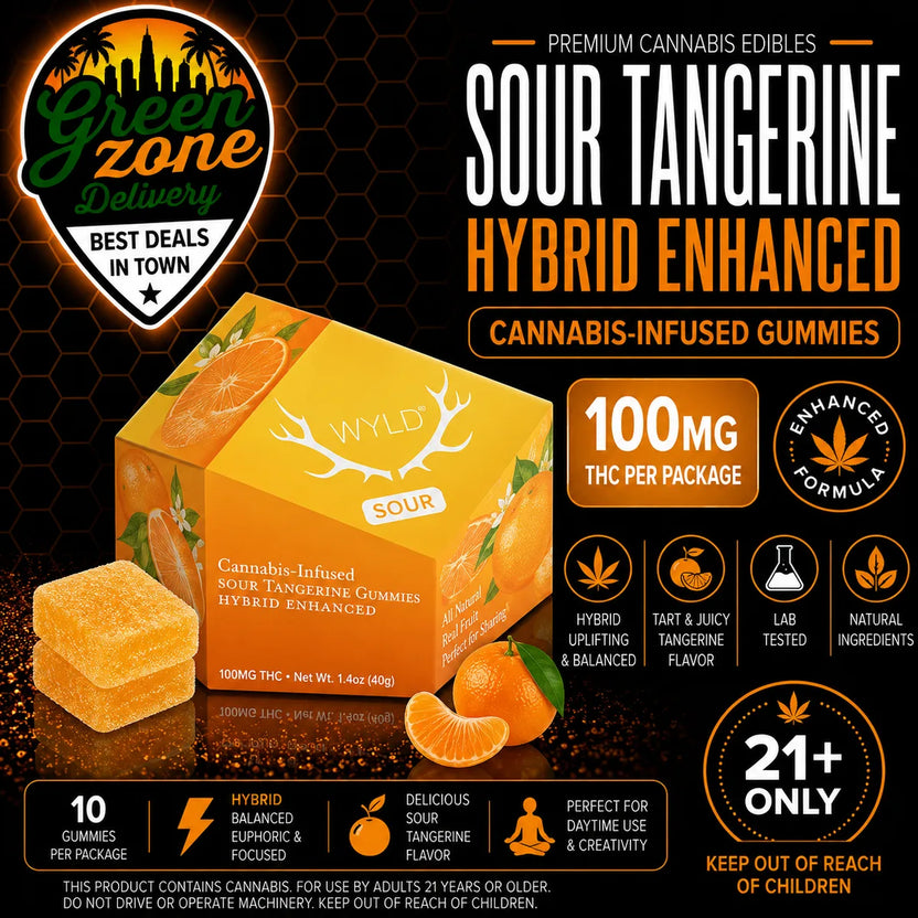 WYLD I Sour Tangerine Hybrid Enhanced Gummies | 100mg