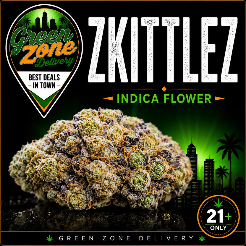 Zkittlez Indica Flower - Green Zone Delivery